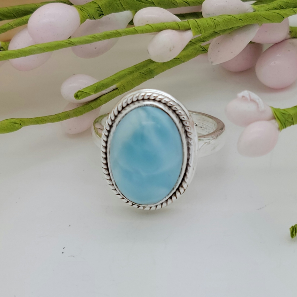 Larimar Oval Ring